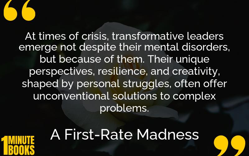 A First-Rate Madness Summary Brief Summary