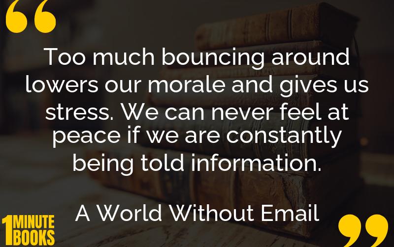 A World Without Email Summary Brief Summary