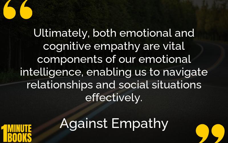 Against Empathy Summary Brief Summary