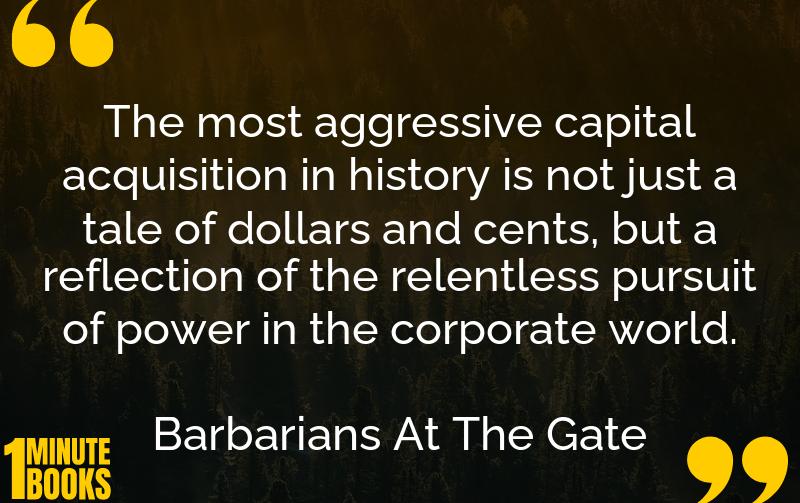 Barbarians At The Gate Summary Brief Summary