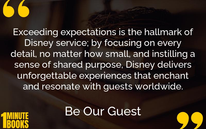 Be Our Guest Summary Brief Summary