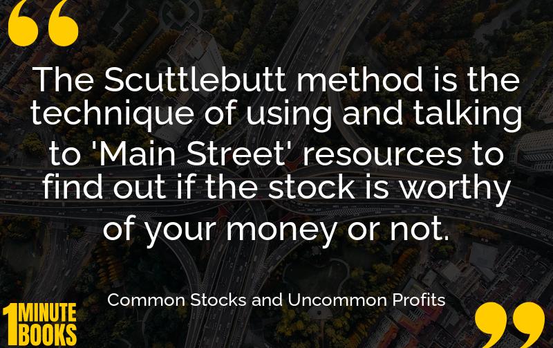 Common Stocks and Uncommon Profits Summary Brief Summary