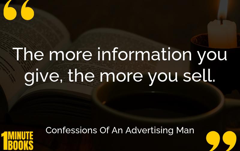 Confessions Of An Advertising Man Summary Brief Summary