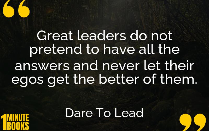 Dare To Lead Summary Brief Summary