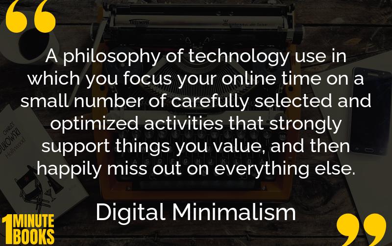 Digital Minimalism Summary Brief Summary