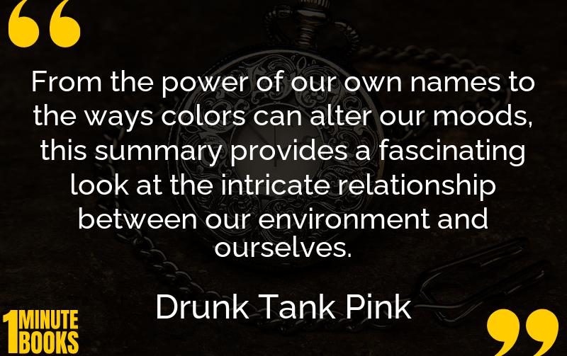Drunk Tank Pink Summary Brief Summary