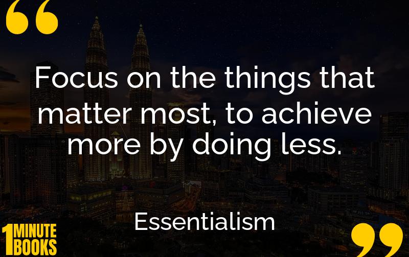 Essentialism Summary Brief Summary