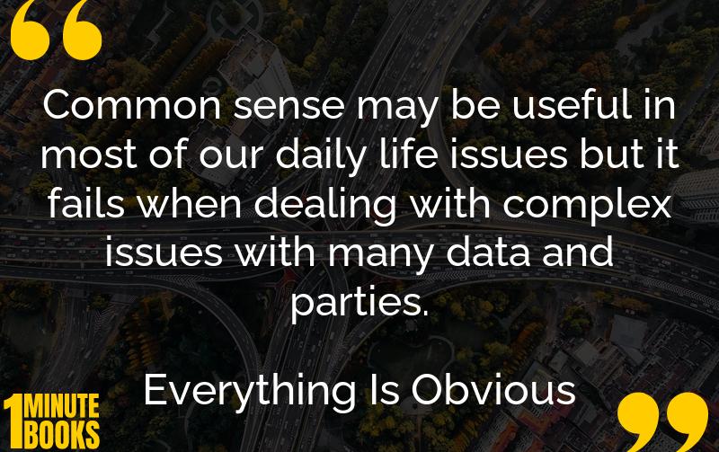 Everything Is Obvious Summary Brief Summary