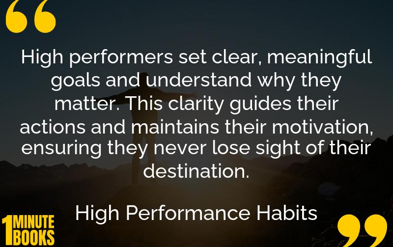 High Performance Habits Summary Brief Summary