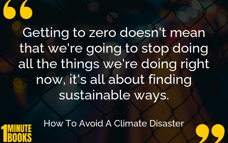 How To Avoid A Climate Disaster Summary Brief Summary