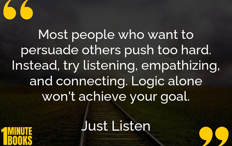 Just Listen Summary Brief Summary