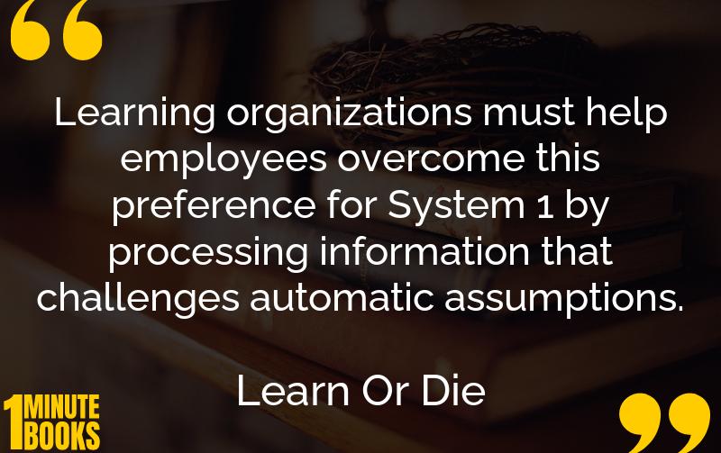 Learn Or Die Summary Brief Summary