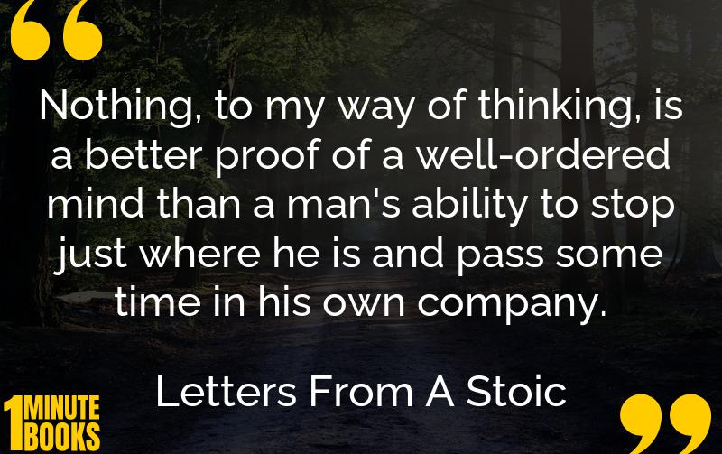 Letters From A Stoic Summary Brief Summary