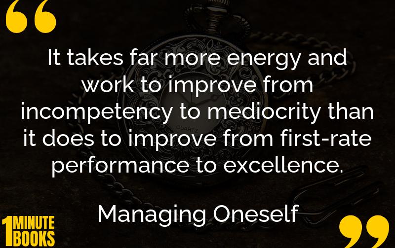 Managing Oneself Summary Brief Summary