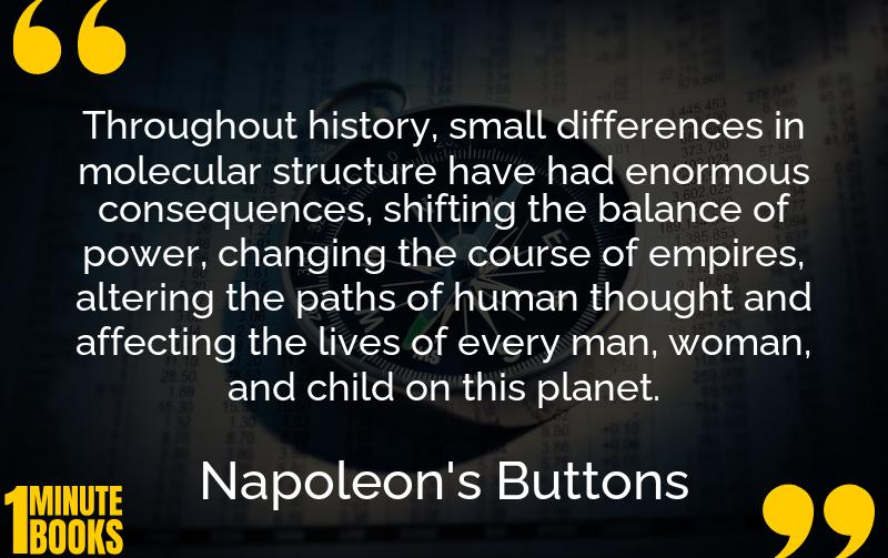 Napoleon's Buttons Summary Brief Summary