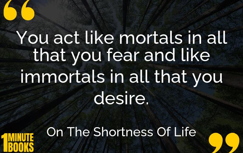 On The Shortness Of Life Summary Brief Summary