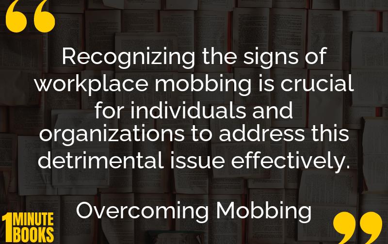 Overcoming Mobbing Summary Brief Summary