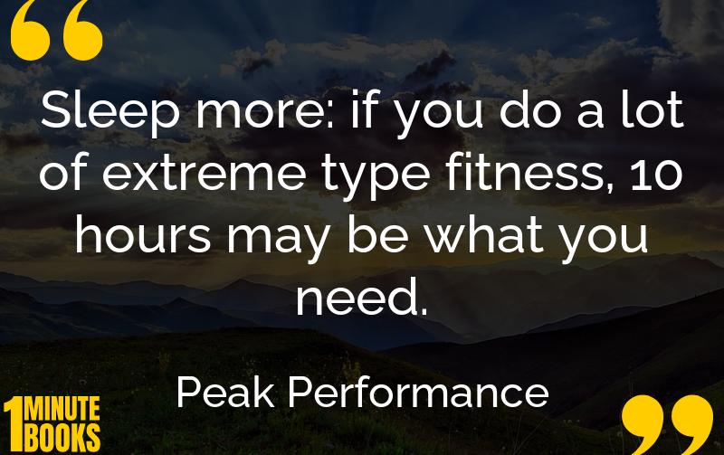 Peak Performance Summary Brief Summary