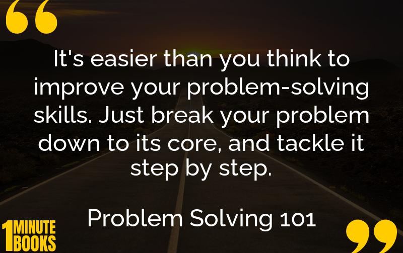 Problem Solving 101 Summary Brief Summary