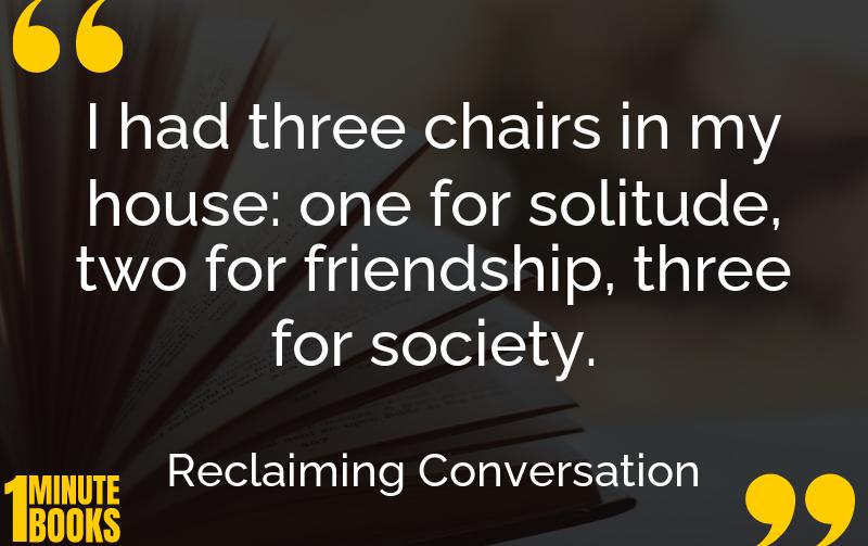 Reclaiming Conversation Summary Brief Summary
