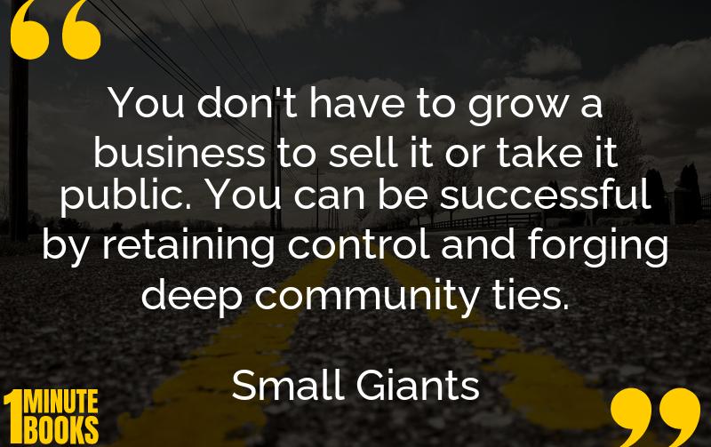 Small Giants Summary Brief Summary