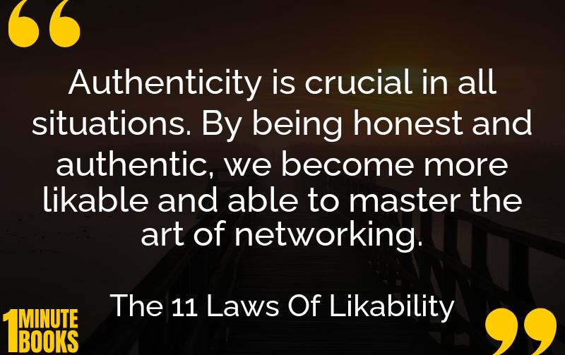 The 11 Laws Of Likability Summary Brief Summary