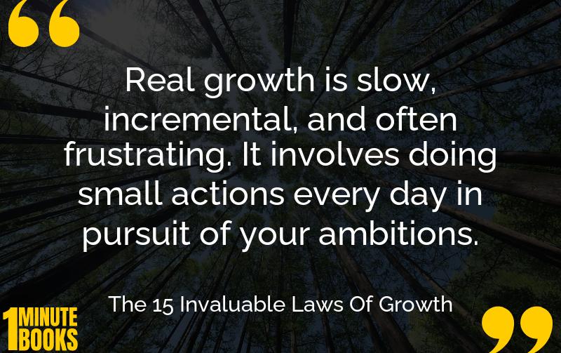 The 15 Invaluable Laws Of Growth Summary Brief Summary
