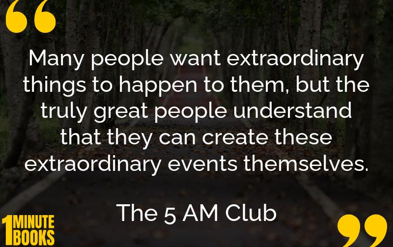 The 5 AM Club Summary Brief Summary