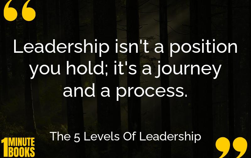 The 5 Levels Of Leadership Summary Brief Summary