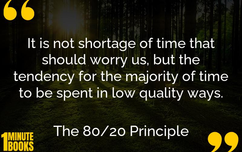 The 80/20 Principle Summary Brief Summary