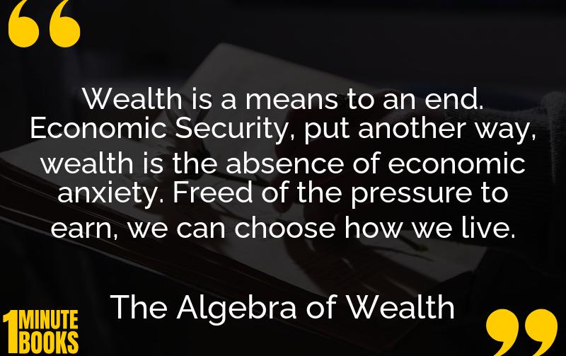 The Algebra of Wealth Summary Brief Summary