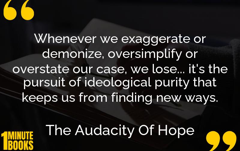 The Audacity Of Hope Summary Brief Summary