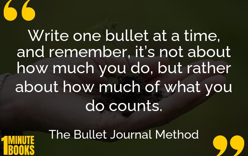 The Bullet Journal Method Summary Brief Summary