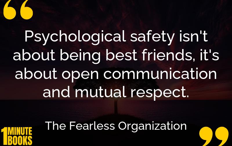The Fearless Organization Summary Brief Summary