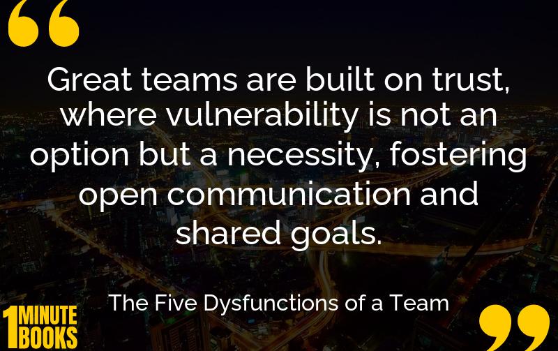 The Five Dysfunctions of a Team Summary Brief Summary