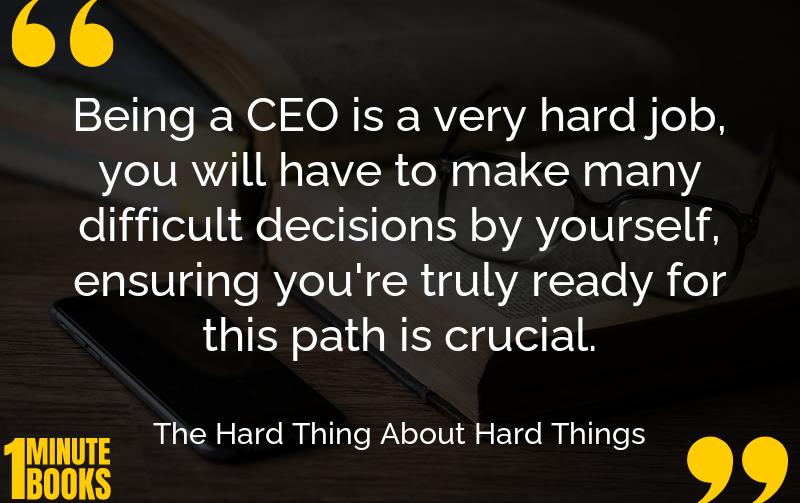 The Hard Thing About Hard Things Summary Brief Summary