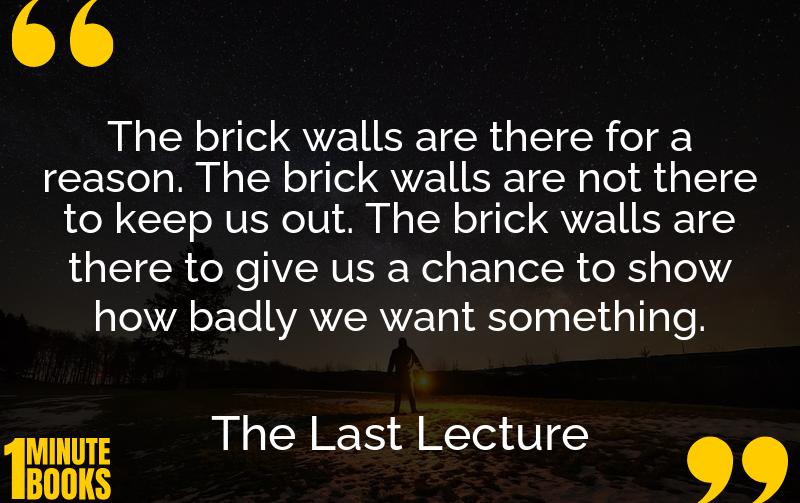 The Last Lecture Summary Brief Summary