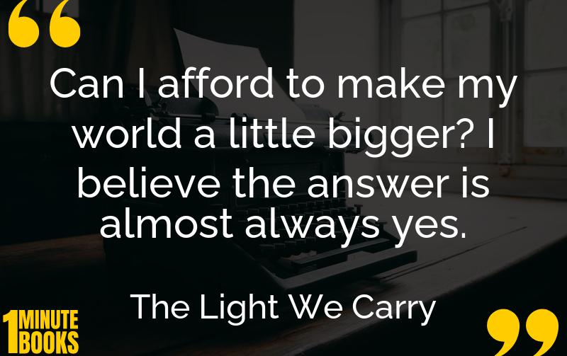 The Light We Carry Summary Brief Summary