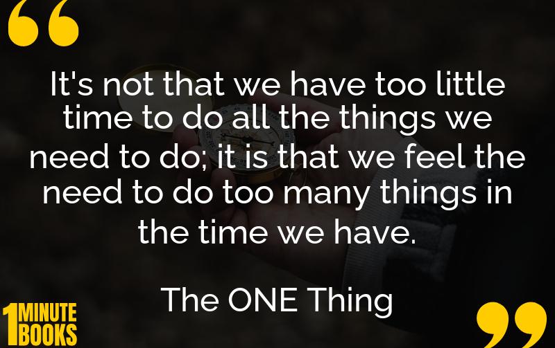 The ONE Thing Summary Brief Summary
