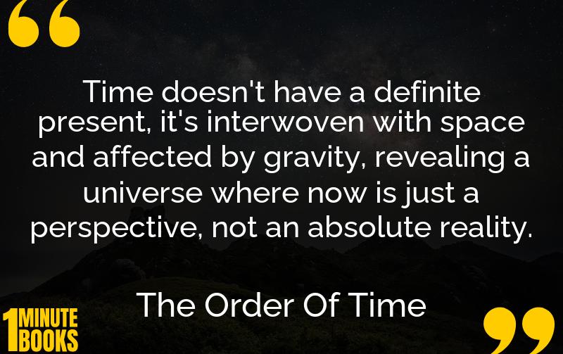 The Order Of Time Summary Brief Summary