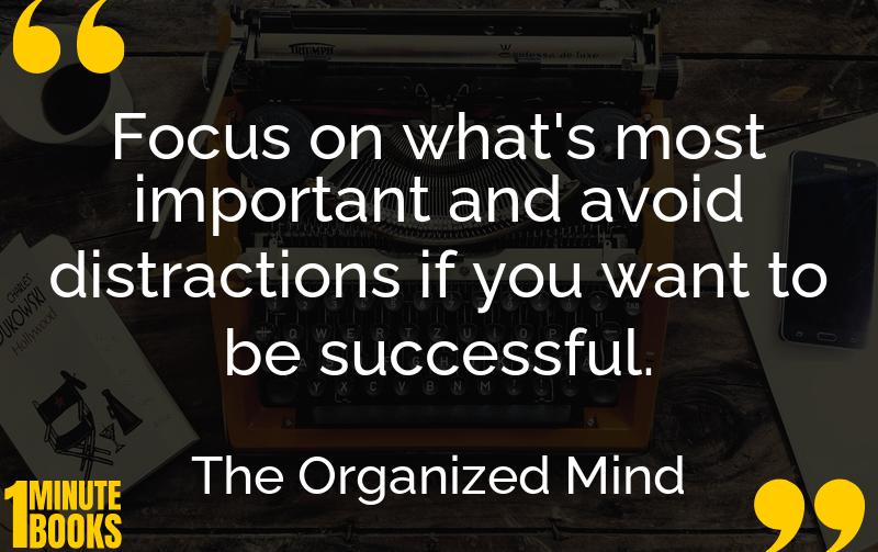 The Organized Mind Summary Brief Summary