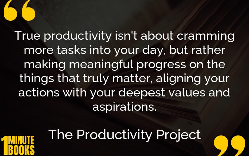 The Productivity Project Summary Brief Summary