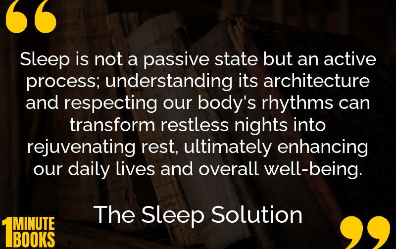 The Sleep Solution Summary Brief Summary