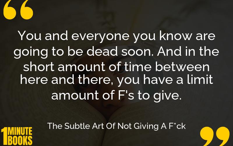 The Subtle Art Of Not Giving A F*ck Summary Brief Summary